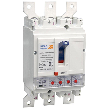 Расширители полюсов OptiMat D100 D160 D250 ОМ4 РЕГ (3шт) КЭАЗ 327488