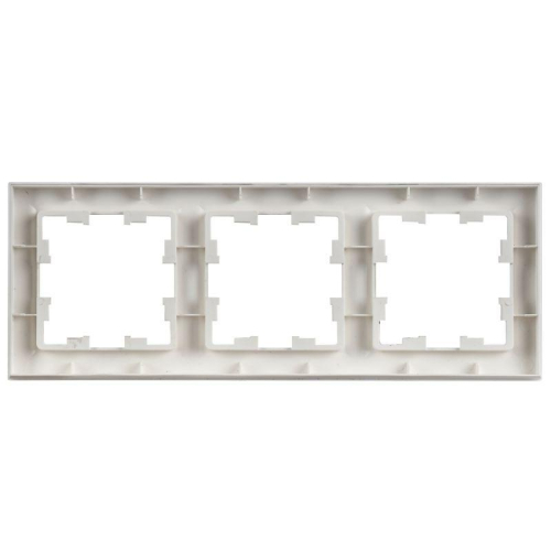 Рамка 3-м BRITE РУ-3-БрАБ арктич. бел. IEK BR-M32-K91