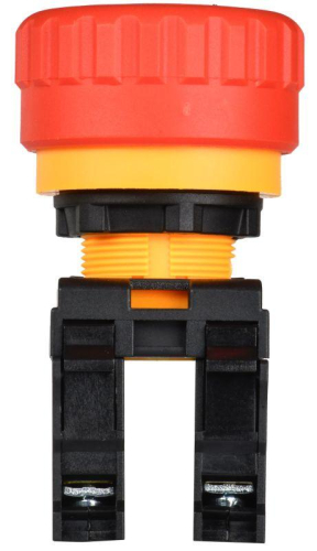 Кнопка "Грибок" 1НО+1НЗ MASTER поворотн. с фиксацией красн. IEK MI-BG60-11ZS-3-23-K04