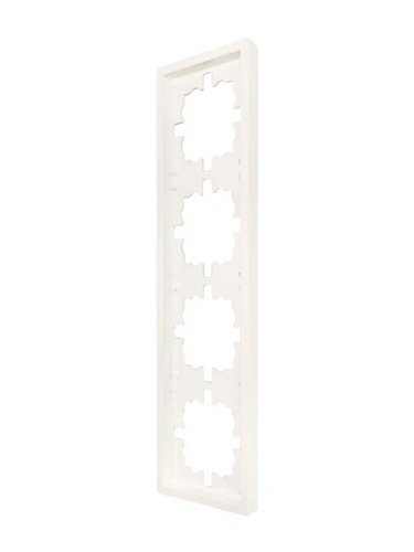 Рамка 4-мест. горизонт. ZIMA слон. кость LEZARD 704-9000-149