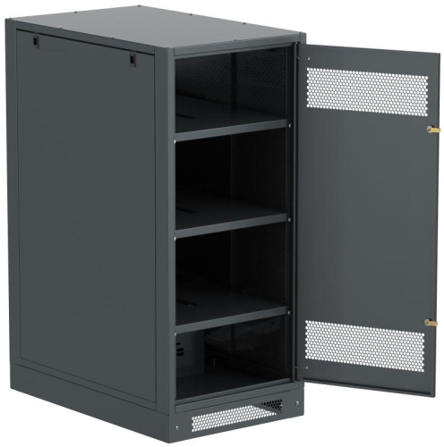 Шкаф LINEA B (пустой) 1350х600мм дверь метал. черн. ITK LB05-13H69-M