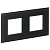 Рамка 2-м SKANDY SK-F22G стекло графит IEK SK-M22-G-K53