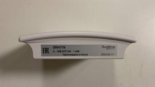 Датчик влажности и температуры комнатный 0-10В NTC10K 24В SE SRHVTN