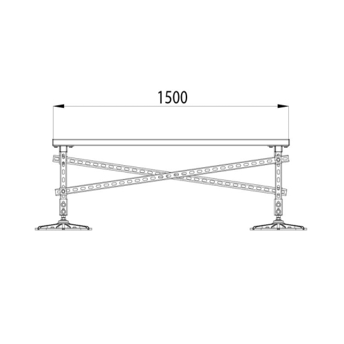 Конструкция опорная для установки оборудования TECHNORAPTOR FOOT 1200х1500 KM-TR-F-SSEI-1200-1500 КМ TR0011