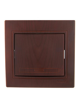 Выключатель 1-кл. СП Mira 10А вишня LEZARD 701-0601-100