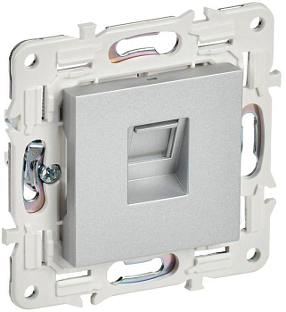 Розетка компьютерная RJ45 кат.5E SKANDY SK-K01S серебр. IEK SK-K10-1-K23