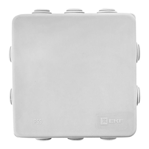 Коробка распаячная КМР-030-014 с крышкой 100х100х50 10 мембранных вводов IP55 EKF plc-kmr-030-014