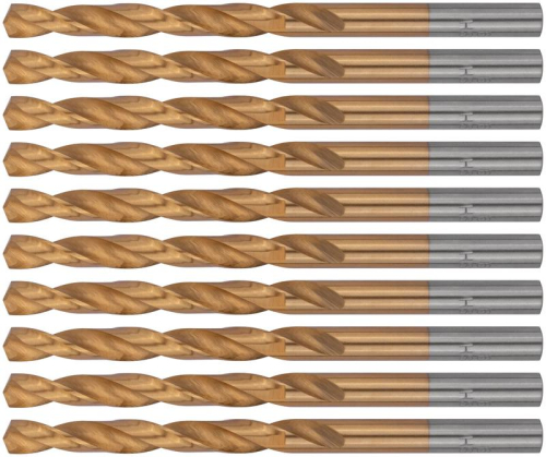 Набор сверл HSS по металлу 6.0мм титан. покрытие (уп.10шт) FIT 34160