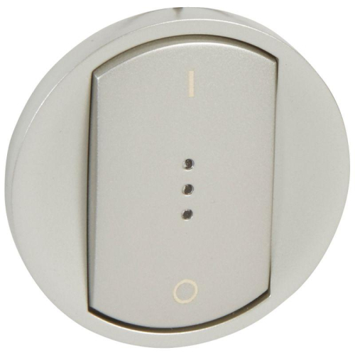 Панель лицевая Celiane для выкл. 2-пол. с инд. титан Leg 068323