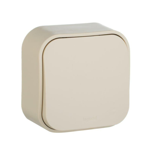 Переключатель на 2 направления 1-кл. ОП Quteo 10А IP20 10AX сл. кость Leg 782234