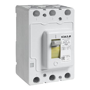 Выключатель автоматический 3п 100А 500Im 30кА ВА57-35-340010 УХЛ3 690В AC втычн. без панели КЭАЗ 265569