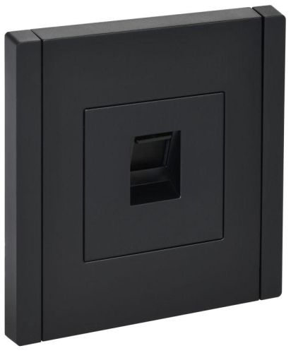 Розетка компьютерная RJ45 кат.6 FORTE&PIANO FP131 черн. IEK FP-K10-2-K02