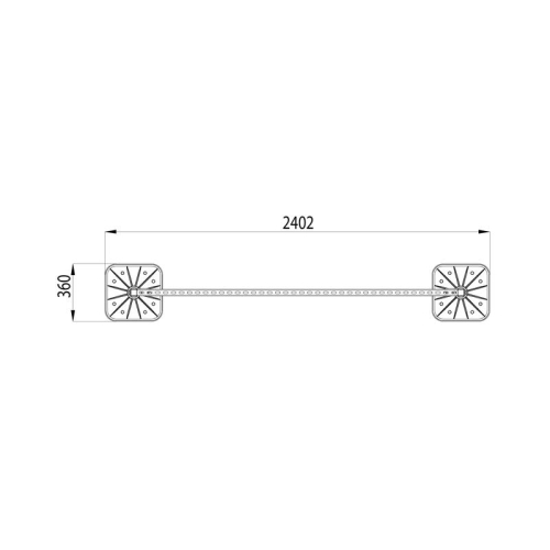Конструкция опорная для горизонт. прямоугол. воздуховодов и метал. лотков кабеленесущих систем TECHNORAPTOR FOOT 2000х1000 KM-TR-F-SSHRAD-2000-1000 КМ TR0090