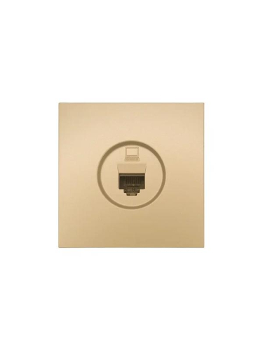 Розетка компьютерная 1-м СП ZIMA IP20 механизм зол. LEZARD 704-3688-139