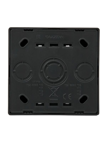 Кнопка звонка ОП LETO черн. бархат LEZARD 752-4200-103