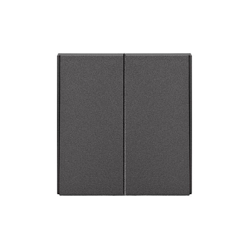 Переключатель проходной 2-кл. СП STRONG 10А графит Kranz KR-78-0709-6