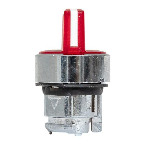 Механизм переключателя исполнительный ХB4 красн. на 2 положения с фиксацией с подсветкой с короткой ручкой IP65 EKF XB4BD2FL-R-65