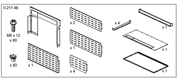 Комплект перегородок для DMX3 XL3 6300 Leg 021146