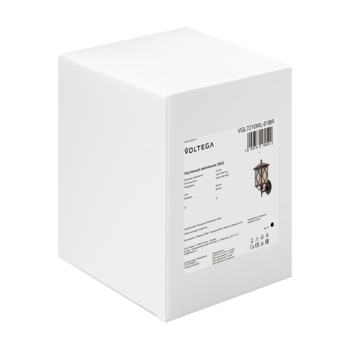 Светильник Heim 1х40Вт E27 IP44 бра настен. Voltega VGL7210WL-01BR