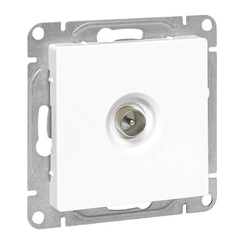 Розетка телевизионная TV 1-м СП Эпика механизм бел. EKF UP1-SOW-TV-1