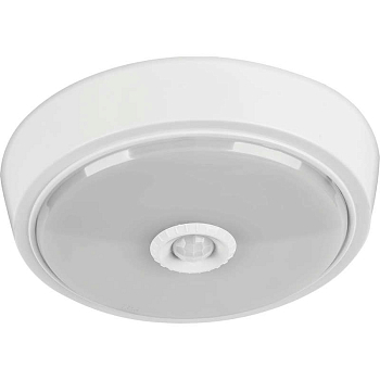 Светильник светодиодный 61 183 OBL-R1-5-4K-WH-IP40-LED-SNR 5Вт 4000К IP40 400лм ЖКХ с датчиком движения круг бел. (аналог НПП) ОНЛАЙТ 61183