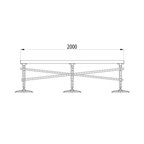 Конструкция опорная для установки оборудования TECHNORAPTOR FOOT 1500х2000 тип 2 KM-TR-F-SSEI-1500-2000-2 КМ TR0029