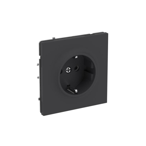 Розетка силовая KANT 2P+E защ. шторки черн. уголь DKC 7012003