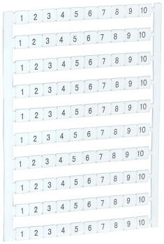 Маркер для КВИ-4/16кв.мм с нумерацией № 1-10 IEK YZN30M-004-K00-10