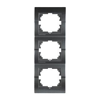 Рамка 3-м Deriy вертикал. сер. LEZARD 702-2900-153