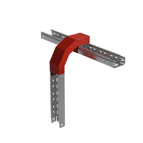 Крышка для ответвителя T-образ. вертикал. вниз 50х200х200мм "ПЛЮС" HD85 КМ PL17765