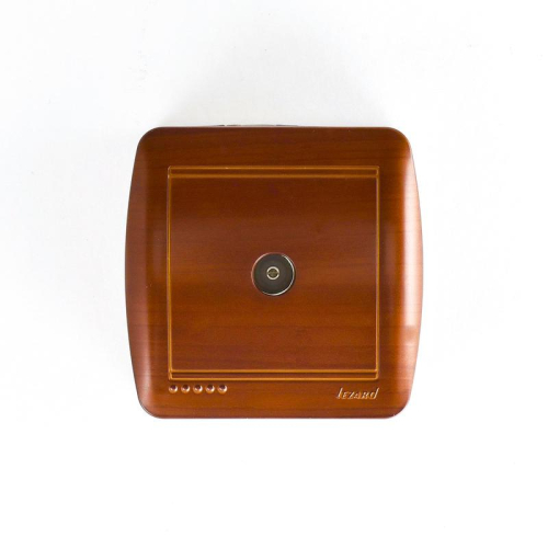 Розетка телевизионная оконечная TV ОП Demet махагон LEZARD 711-0500-130