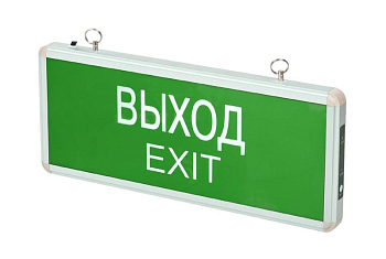 Светильник светодиодный PEL 101-1 "ВЫХОД-EXIT" (табло) 3Вт 1.2В IP20 ССА аварийный оповещатель Pro+ JazzWay 5032989