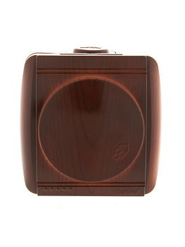 Розетка 1-м ОП Nata 16А IP20 с заземл. с защ. крышкой керамика вишня LEZARD 710-0600-123