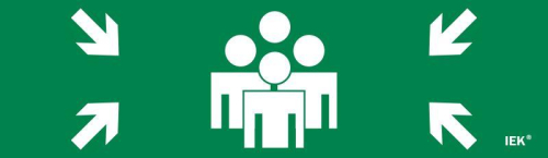 Этикетка самоклеящаяся 310х90мм "Место сбора" IEK LPC10-1-31-09-MSTS