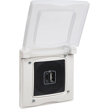 Рамка 1-м Etika IP44 с защ. крышкой бел. IEK 672550