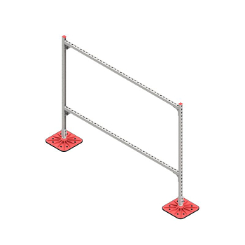 Конструкция опорная для горизонт. прямоугол. воздуховодов и метал. лотков кабеленесущих систем TECHNORAPTOR FOOT 2000х1500 KM-TR-F-SSHRAD-2000-1500 КМ TR0097