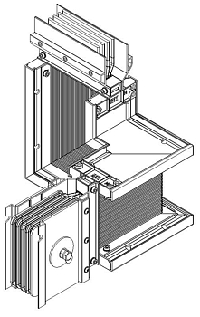 Секция Z-образ. лев. вверх 2000А Al 3L+N+PER НК IP55 тран. IEK LB-2000A4-25-F-ZLU