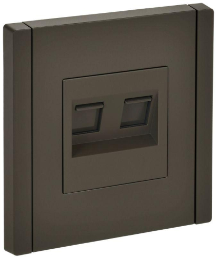 Розетка компьютерная 2-м RJ45 кат.6 FORTE&PIANO FP334 сер. IEK FP-K20-2-K03