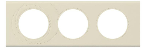 Рамка 3-м Celiane кожа макиато Leg 069433