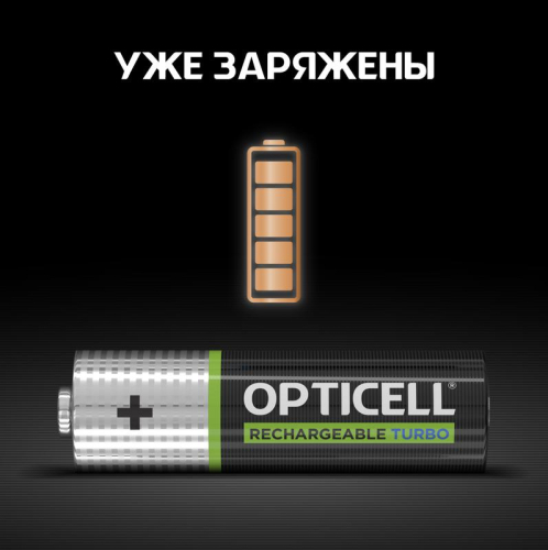 Аккумулятор AA/HR6 1.2В 2600мА.ч Ni-MH (блист.4шт) Turbo Opticell 6080002