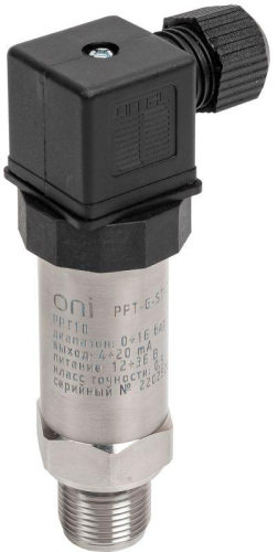 Преобразователь давления PPT10 0.5% 0-16Бар 4-20мА M20 DIN43650 ONI PPT-G-ST-016-4-20-3-2