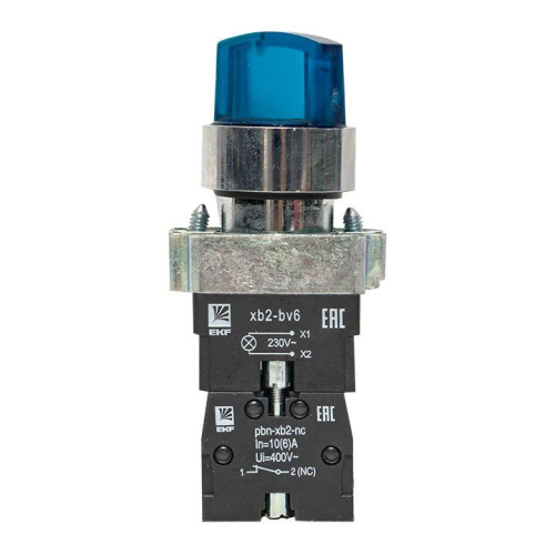 Переключатель BD33 3P с син. подстветкой 230В NO PROxima EKF xb2-bk33-b-230
