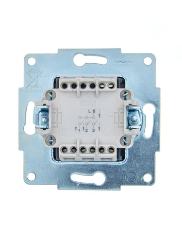 Выключатель 3-кл. 1п СП ASTI 10А IP20 механизм черн. бархат LEZARD 7081-4288-109