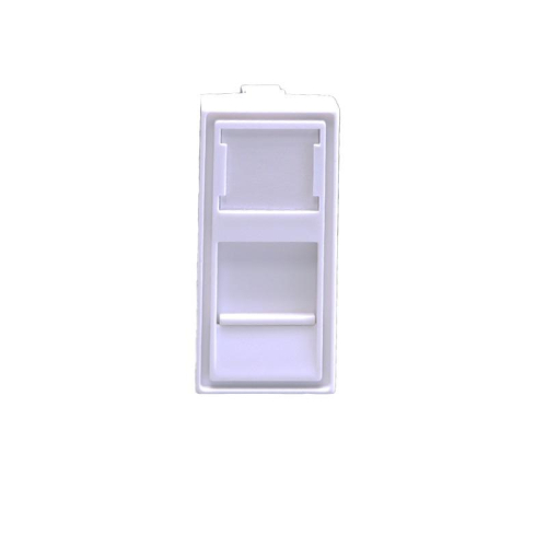 Панель лицевая 1 порта 45х225 Keystone шторка (DIY) SUPRLAN 10-0319-1