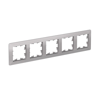 Рамка 5-м AtlasDesign Air алюм./дым. черн. SE ATN220305