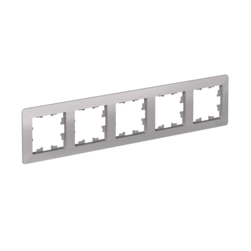 Рамка 5-м AtlasDesign Air алюм./дым. черн. SE ATN220305