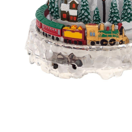 Фигура светодиодная "Новогодний поезд с мелодией" 30.5см RGB на подставке Neon-Night 513-025