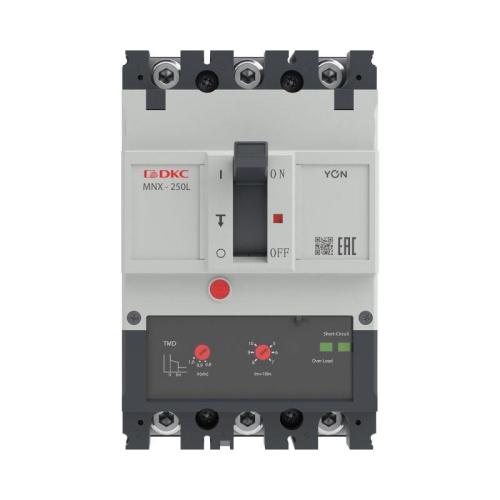 Выключатель автоматический в литом корпусе YON pro MNX250L 3P 200А 70кА при AC415V расц. TMD YON MNX250L3PTMD0200