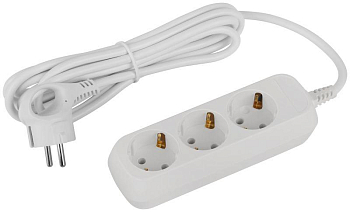 Удлинитель электрический UDL-16-330-E Greenline 3 розетки с заземлением 3м ПВС 3х1кв.мм Эра Б0064970