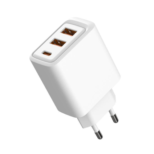 Устройство зарядное сетевое с двумя портами USB-A и одним портом USB-C 10Вт Rexant 18-2213